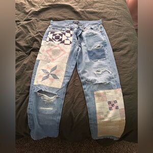 Polo Ralph Lauren Quilted Motif Avery Boyfriend Jeans